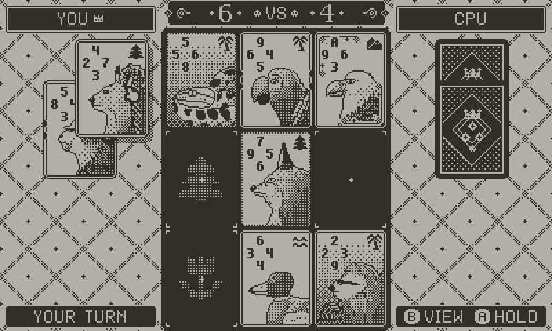 A Prey card placed beside a rival Hunter that is already touched flips it.